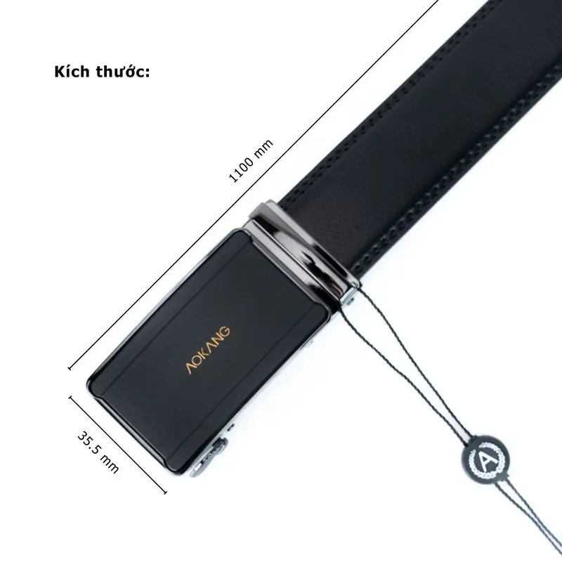 AOKANG | Thắt Lưng Nam Da Bò Cao Cấp Công Sở Khóa Hộp Tự Động Sang Trọng - 1227316308 Phù Hợp Công Sở, Dự Tiệc, Quà Tặng 2