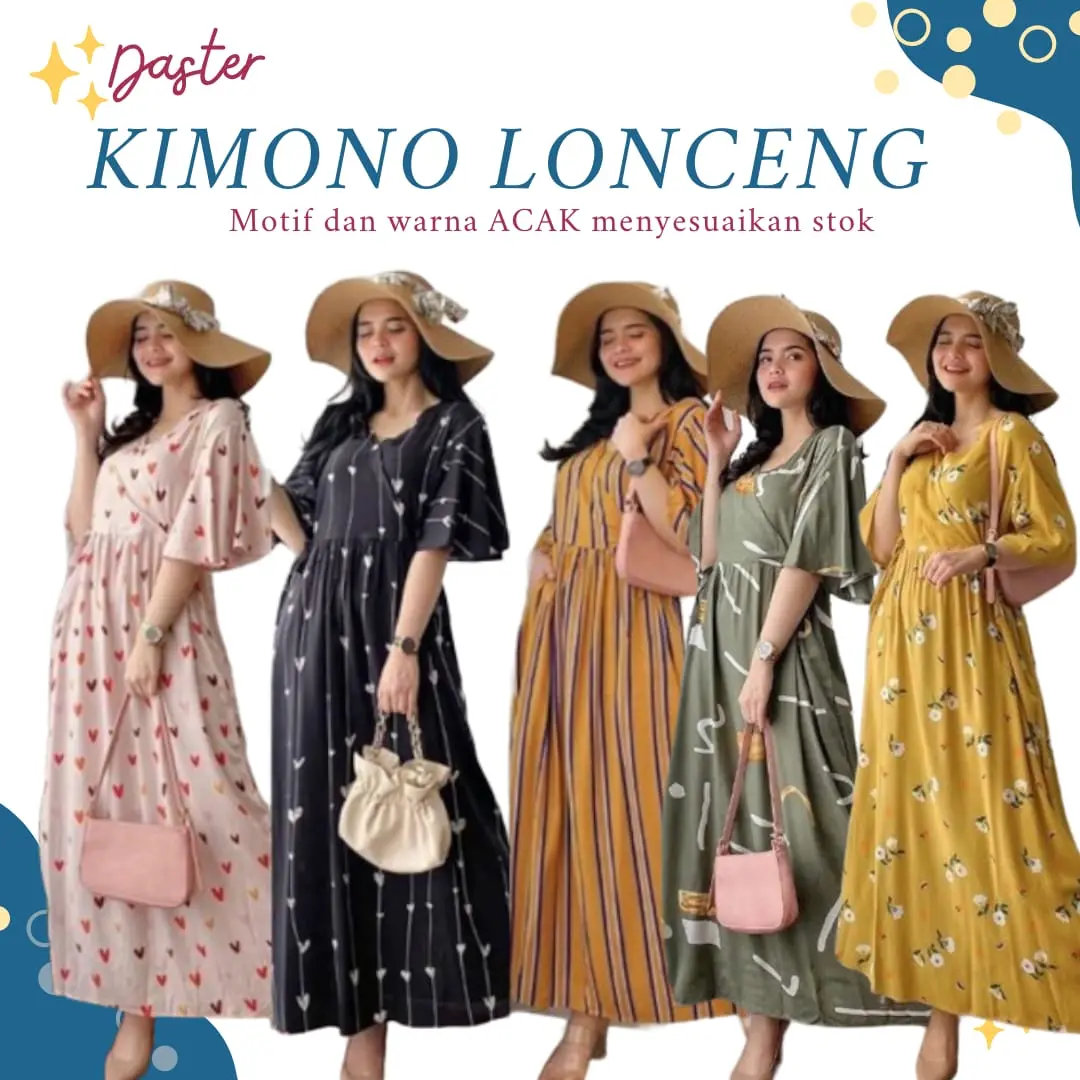 DASTER KIMONO LONG PAKET ISI 3 PCS
