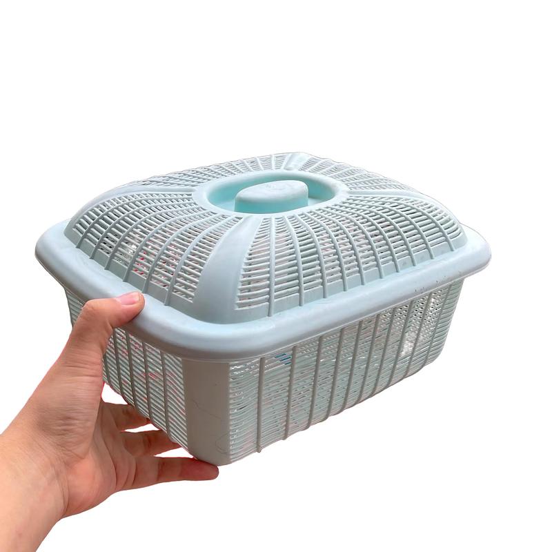  Rổ vuông có nắp đựng đồ đựng rau củ quả trái cây tiện lợi hàng chính hãng nhựa Việt Nhật 