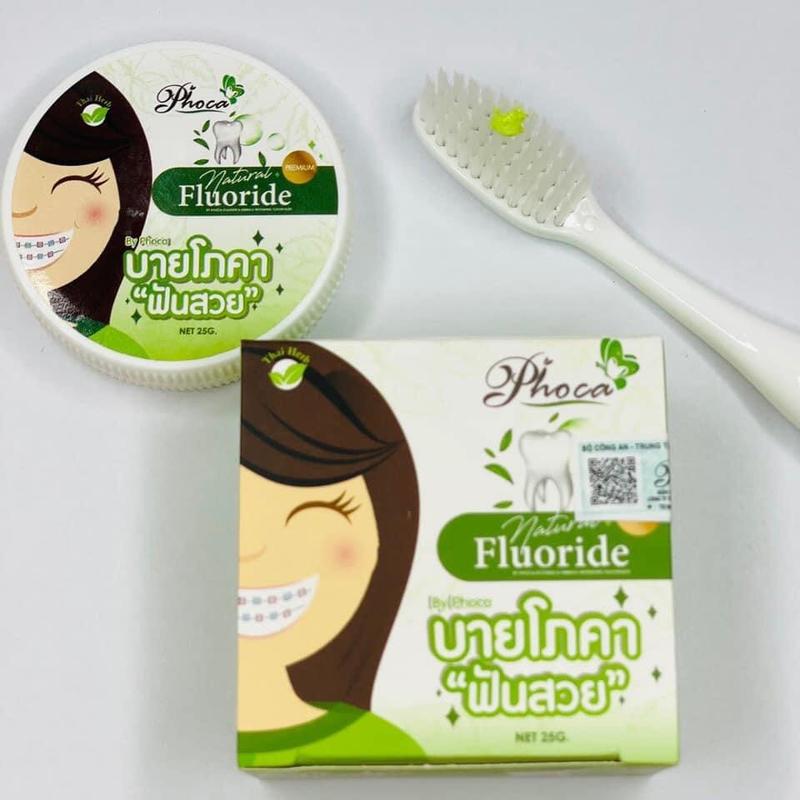 PHOCA - Kem Đánh Răng Thái Lan - Trắng Răng - Thơm Miệng - Hộp 25g