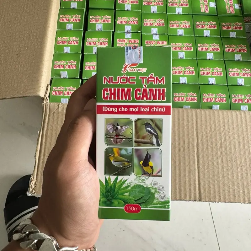 Nước Tắm Thảo Mộc, Nano Bạc dùng cho chim cảnh thương hiệu Sao Việt 4
