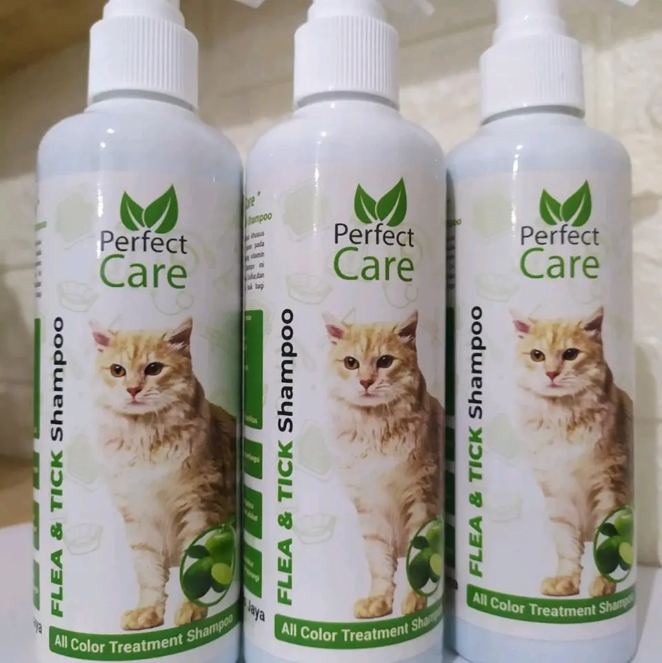 sampoo kucing perfect care sampoo kucing anti kutu,jamur,tungau dan pemperindah bulu kucing