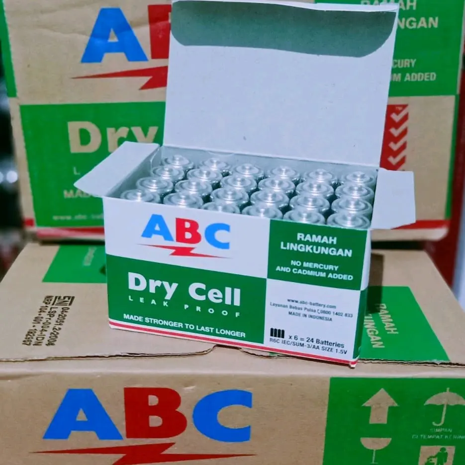 batre ABC hijau isi 24 pcs / AA / A2 / baterai / battery