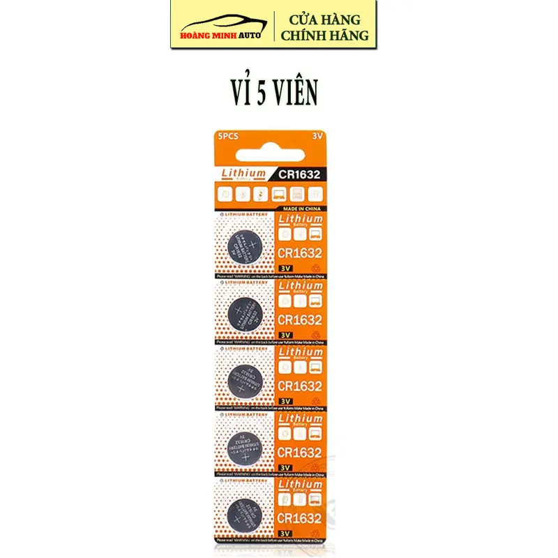 Pin Cúc Áo Lithium CR1632 3V 120mAh 3