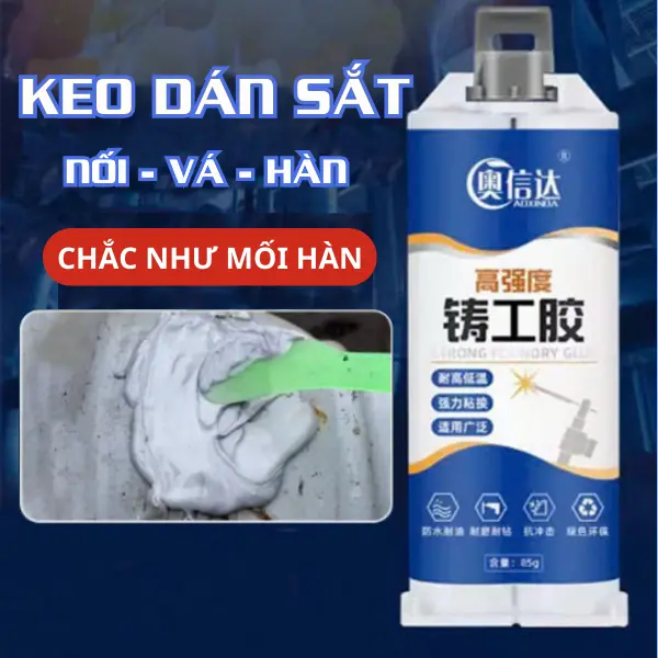 Keo Dán Hàn Kim Loại & Nhựa - Vá Sắt, Thép, Đồ Gỗ, Độ Bền Cao, Chịu Nhiệt 200°C - 100ml sieu x2000  keo cây  keo bang  keosieudinh keo  dán keo  dán keo  nhựa