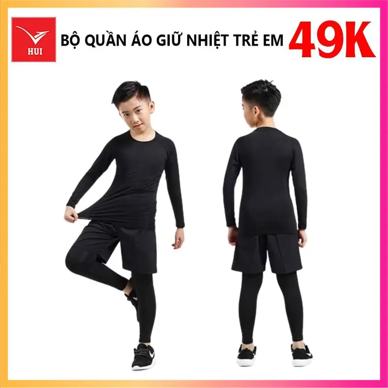 Free Ship - COMBO Quần áo giữ nhiệt trẻ em, bền đẹp, giữ ấm, nhiều màu sắc, nhiều kícḣ thước. TOP, SPORT 0