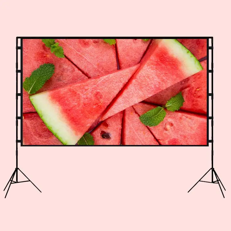 Foldable Projector Screen, Portable Movable Stand Screen, Suitable for Home, Outdoor, Indoor, Camping, Conference Room Projection Screen