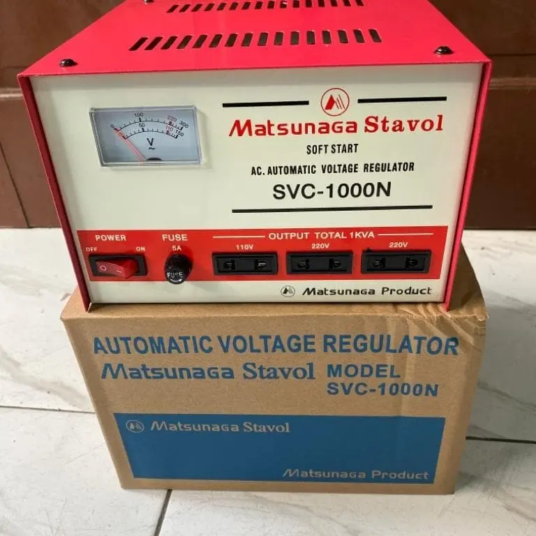Stabilizer Matsunaga 1000 W 1000 Watt 1000w Stavol SVC-1000N 1000 W