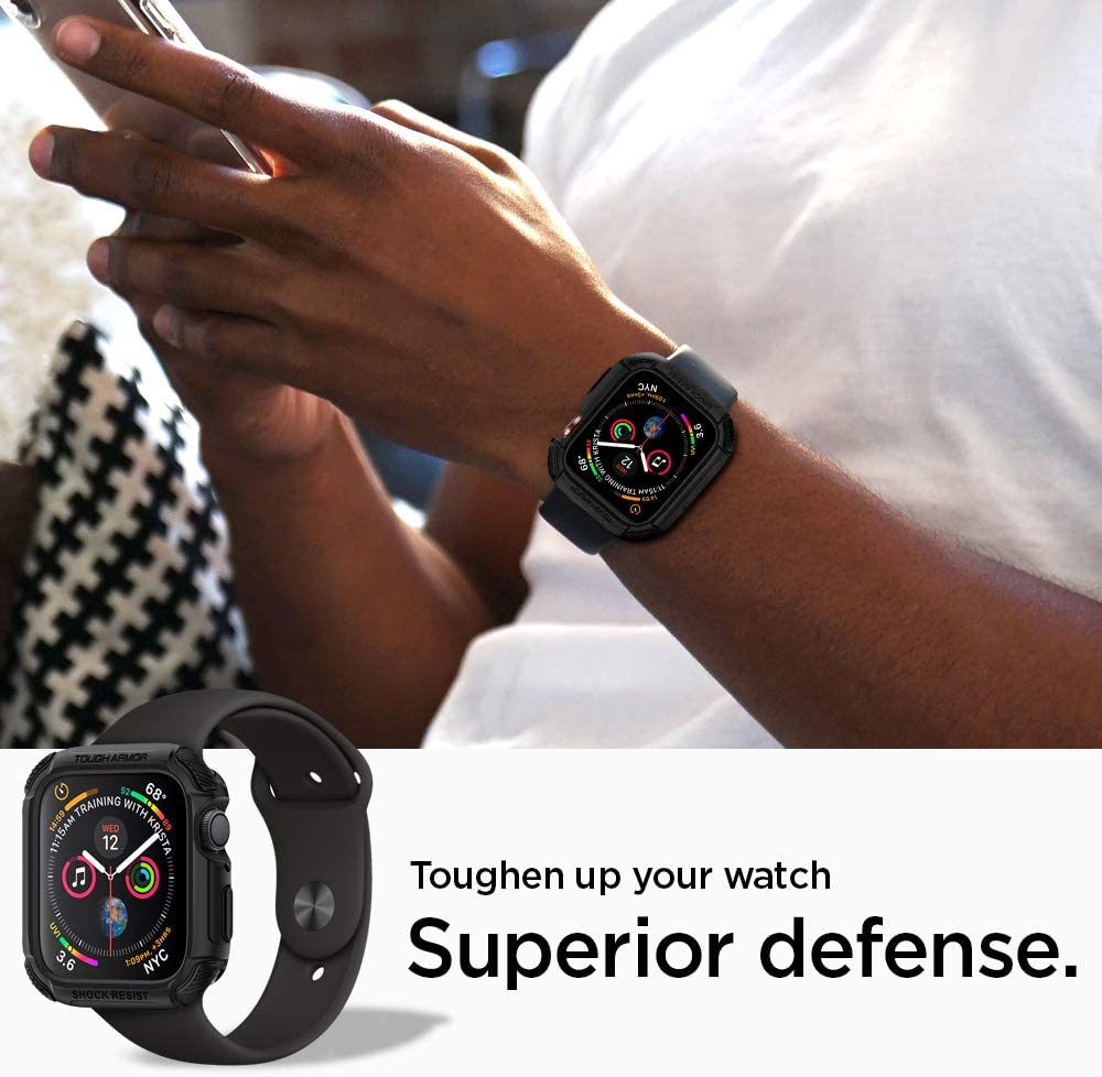 Spigen Apple Watch 44mm Case Tough Armor - Black 062CS24477