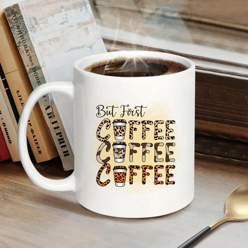 Coffee Letter Pattern Coffee Cup Sticker, 12pcs/set UV DTF Self-adhesive Bottle Wrap, Decorative Sticker for Coffee Cup, Glass Jar, Cup, DIY Decorative Sticker 3