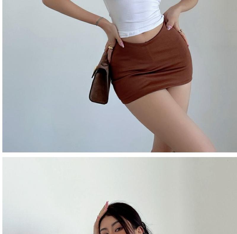 Product Introduction of Váy Bodycon, Gợi Cảm Và Nóng Bỏng, Hình Chữ V, Cạp Thấp, Màu Đen, Bó Sát Và Ôm Sát, Váy Ngắn Kiểu Mỹ, Co Giãn, Váy Chữ A, Giá Rẻ Cho Phụ Nữ 16