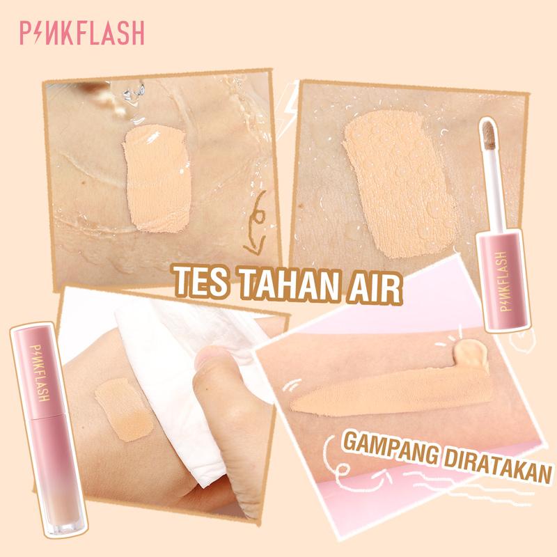 PINKFLASH Liquid Concealer OhMyBreath Breathable - Long Lasting Smooth Dark Circles Scar Acne Skin Concealer PF-F04 2