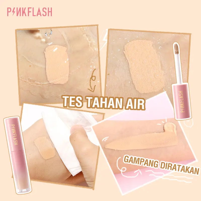 PINKFLASH Liquid Concealer OhMyBreath Breathable - Long Lasting Smooth Dark Circles Scar Acne Skin Concealer PF-F04 2