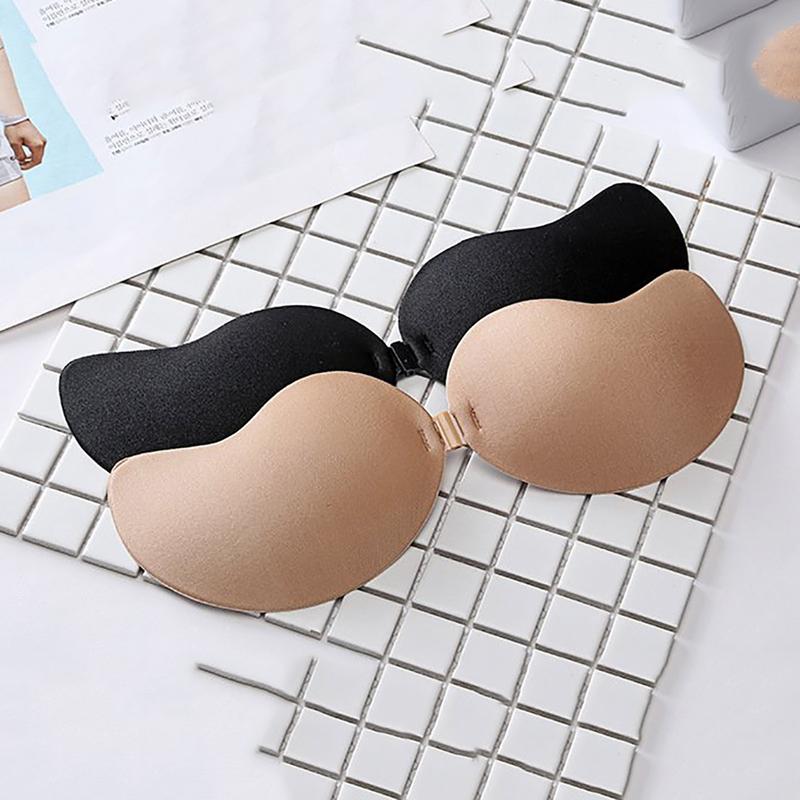 Top Áo dán ngực quả xoài cài trước - Miếng dán ngực su trơn mút mỏng VALICA D0129 Bra Nữ Women Kem Voi miếng  dán Sen áo  độn che tên