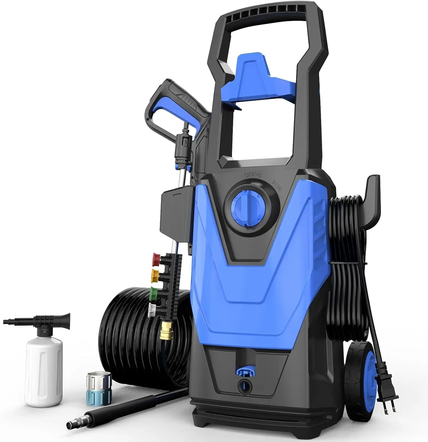 LAANPOLE Wall Mounted Pressure Washer, 5500PSI 3.8GPM Electric Power ...