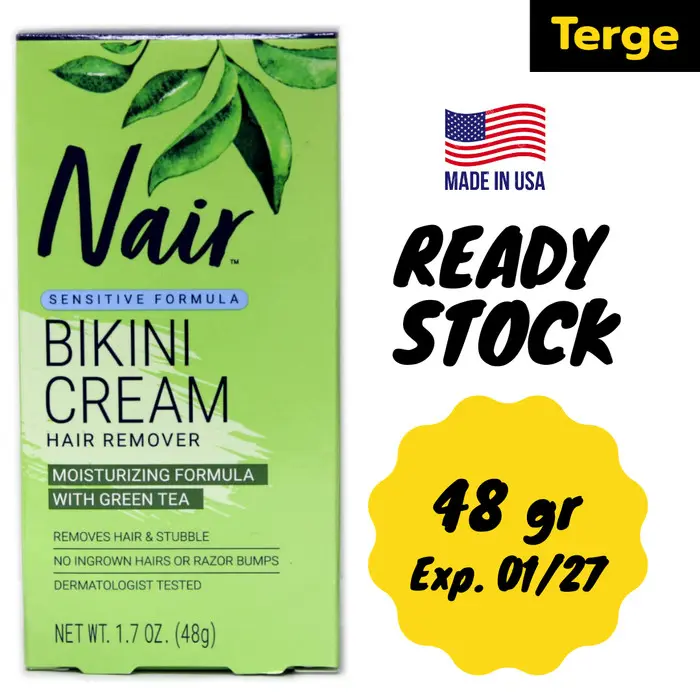 Gratis Ongk!r ORI USA Nair Face & Bikini Cream Hair Remover Moisturizing Formula