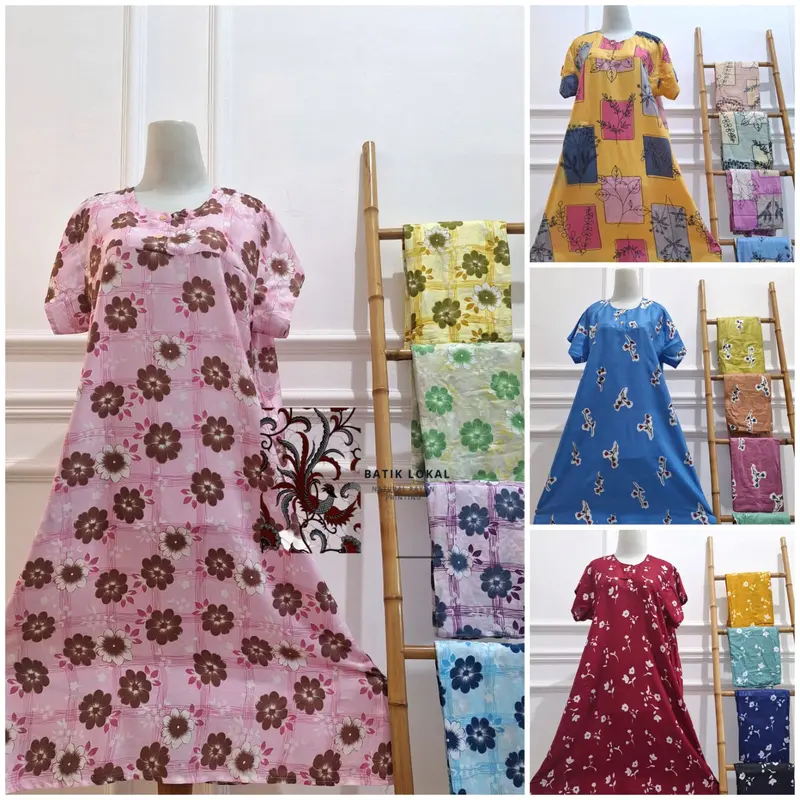 Paket Usaha 5 Daster Payung LD 110 Max BB 70 Kg Bahan Rayon Adem Nyaman Di Pakai Busui 3