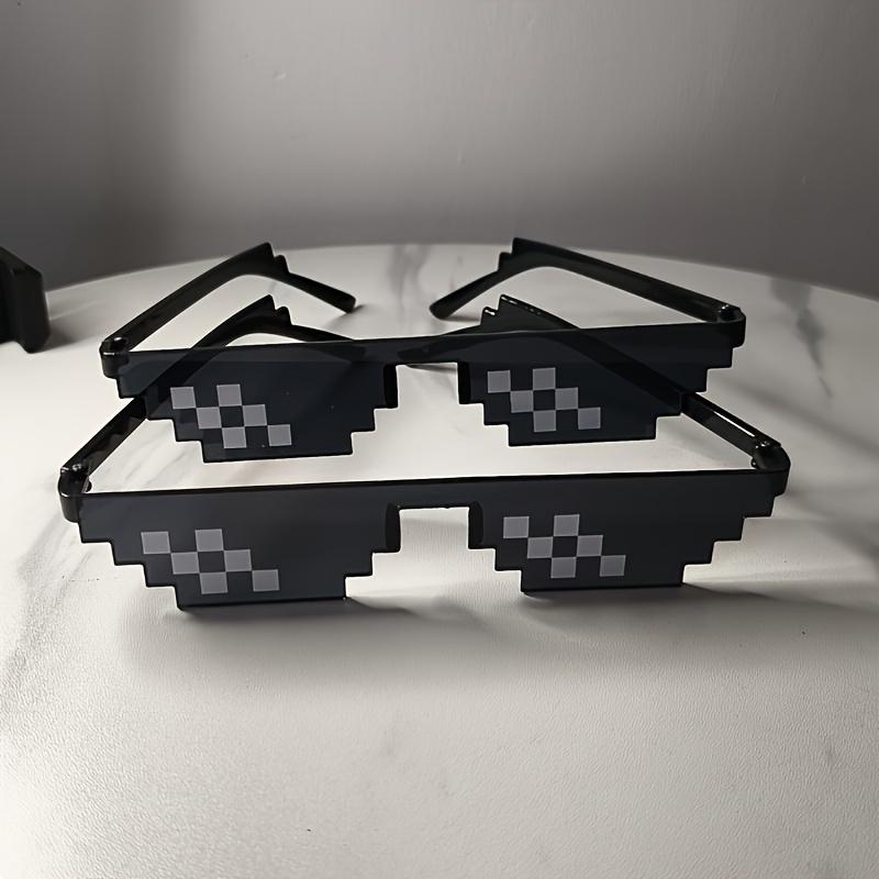 Product Introduction of Women's Fashion Mosaic Black Cat Eyeglasses, Y2K Hip Hop Sunshade, Plastic Frame, Anti-Reflective Lens, Casual Decorative Eyewear 12