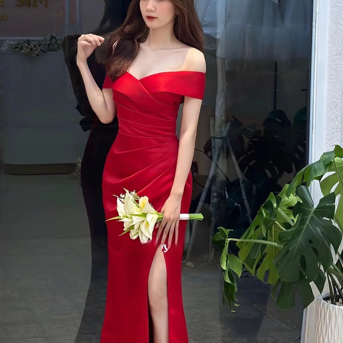 ĐẦM TAPTA BẸT VAI DẠ HỘI ĐI CHƠI, ĐI TIỆC, ĐI SỰ KIỆN SANG CHẢNH, ĐẦM ĐI BÀN CÔ DÂU, ĐẦM XINH SANG CHẢNH Nữ Nhung