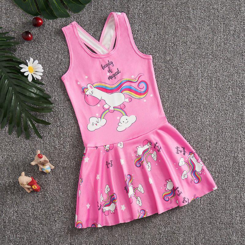Product Introduction of Snowyprincess Children's Swimsuit Girls' Quick-Drying One-Piece Medium and Big Children 2024 New Girls' Western Style Skirt Swimming Suit 17