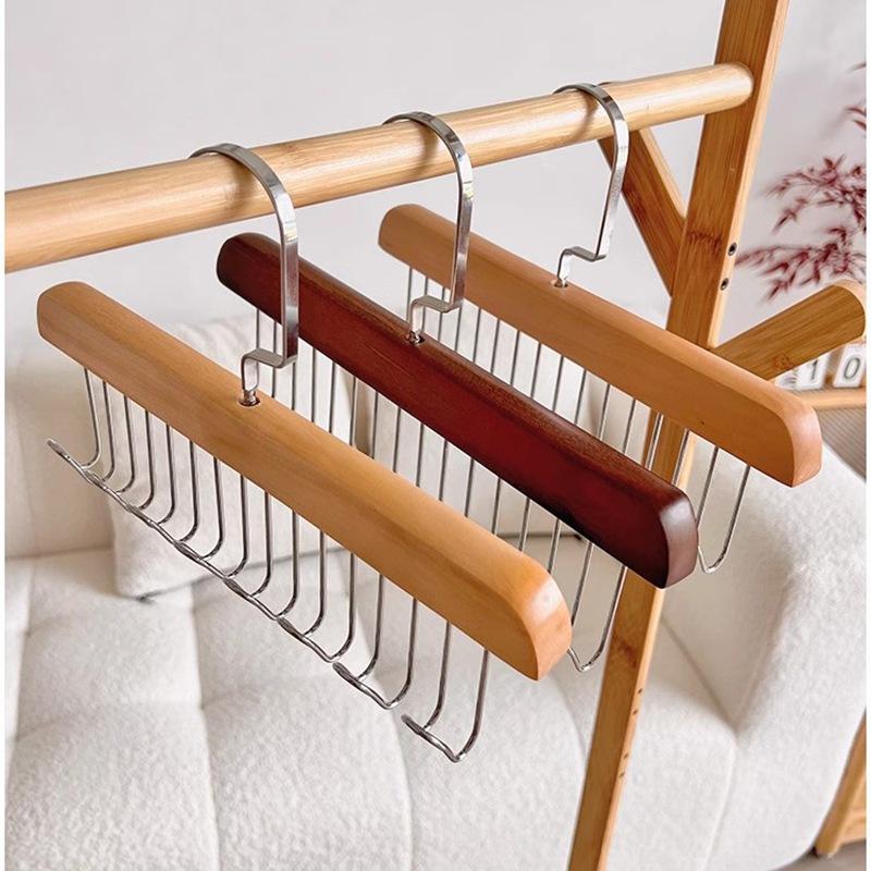 Móc Phơi Bằng Gỗ 8 nhánh Treo Đồ Đa Năng, Móc Gỗ Treo Đồ Lót , Cà Vạt , Dây Lưng Tiện Dụng 2