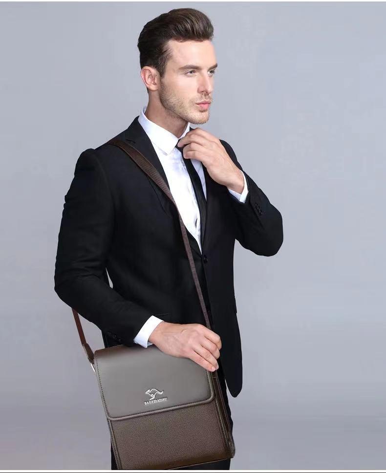 Product Introduction of Tianhongdaishu Man Bag Genuine Leather Shoulder Bag Small Saddle Bag Men's Crossbody Large Capacity Cattle Leather Bag Business Casual Bag New 7