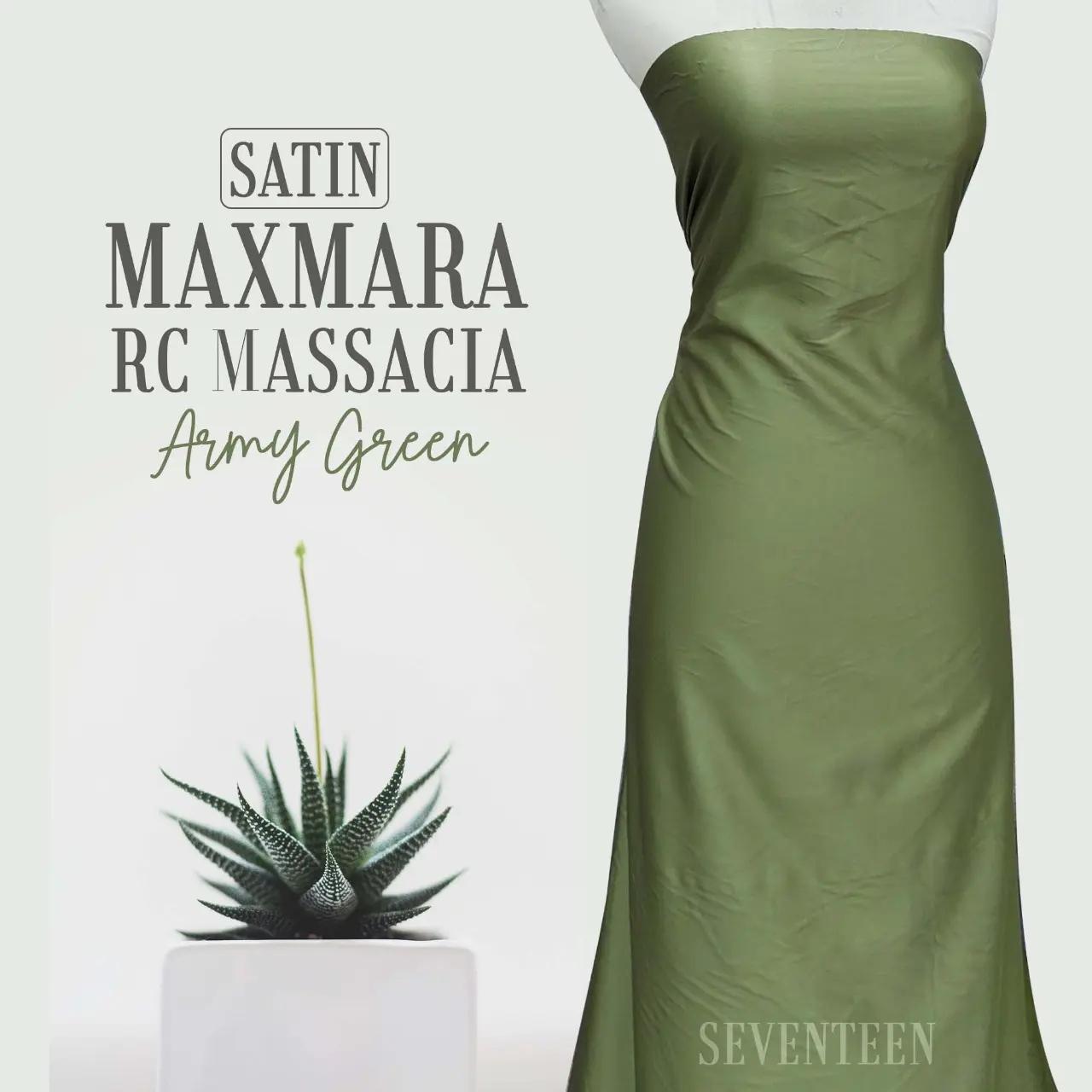 Kain Satin Silk Polos,Maxmarra RC Massacia,Kain Furing,Bahan Gamis,Kain Background Per 50cm