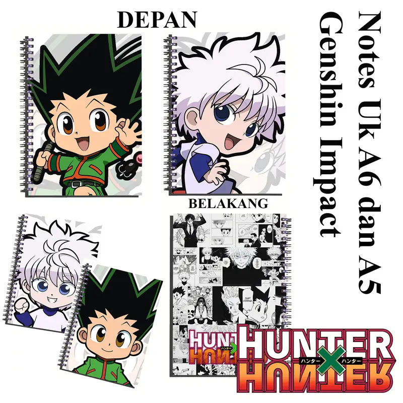 buku tulis note book / buku catatan / anime hunter x huntert  full colour murah meriah limited 0