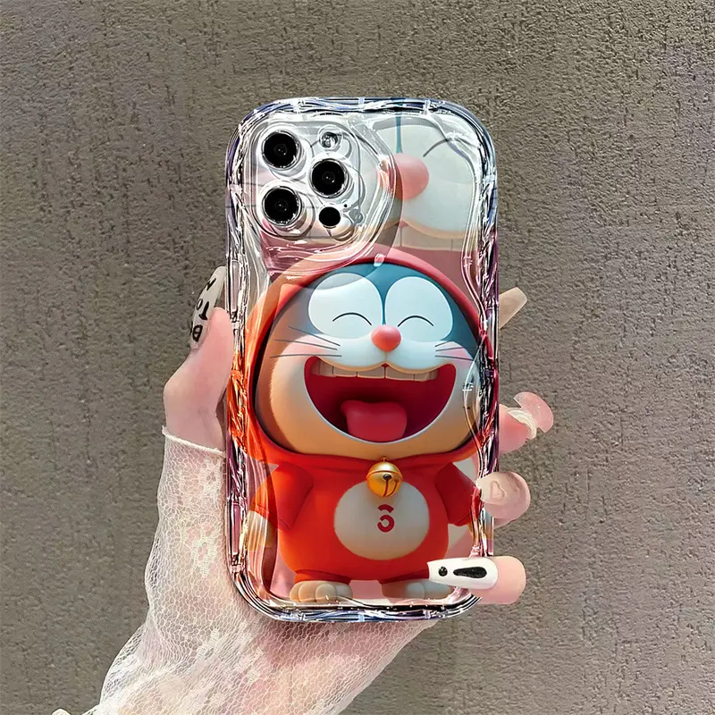 Case for Oppo A3X A60 A16 A38 A18 A17 A58 A78 A17K A15 A5S A77s A79 A31 A16S A52 A1K A95 A54 A57 A7 A12 A3S A16K A74 A53 A1K A11K A76 F9 Laughing Tinkerbell cat and Tea Drinking Panda Case jisccou 6