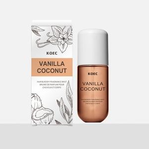 Vanilla Coconut Perfumes, 2 Counts Long Lasting Fragrances for Women & Men, Portable Body Spray for Daily Life, Gift Sets for Girl, Christmas Hamper, Car Air Freshener, Christmas Gift