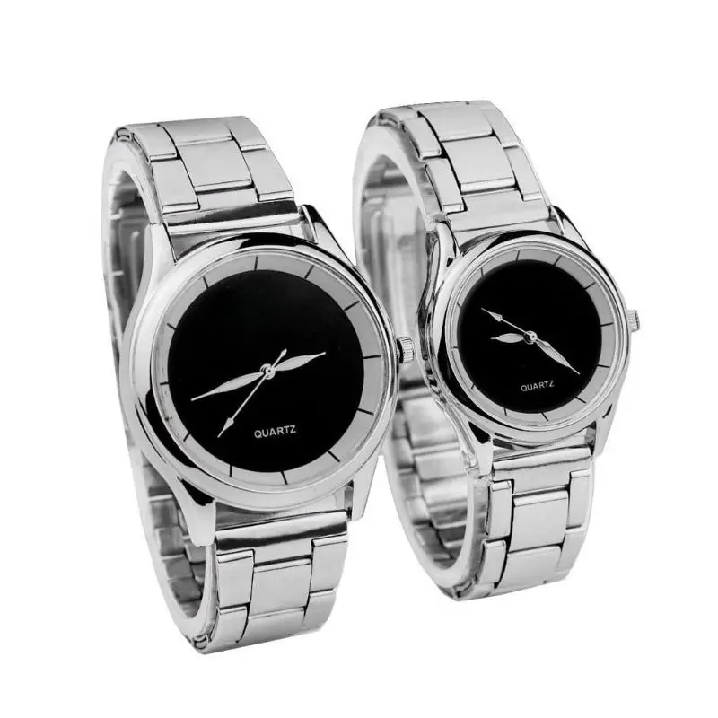 JAM TANGAN RANTAI PASANGAN/PRIA/WANITA EDISI TERBARU STAINLESS STEEL ANALOG TYPE A15