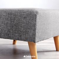 Gambar Dekoruam Daito Square Stool Kain Minimalis Abu-Abu Muda - Kursi Sofa Kotak - Warna dari Dekoruma Official Store Kab. Bekasi 2 Tokopedia