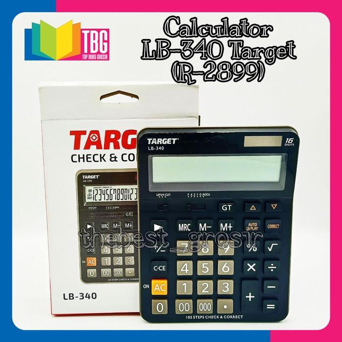Jual 1 PCS CALCULATOR LB340 TARGET / KALKULATOR BESAR 16 ANGKA (R-2899 ...