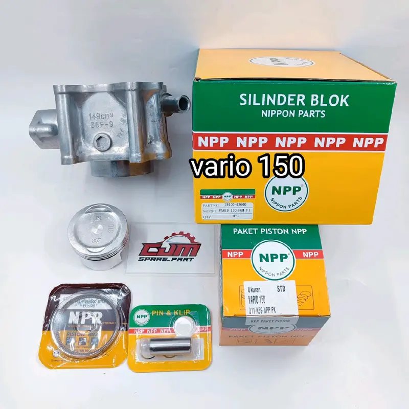 blok seher cylinder boring set piston kit seher paket vario 150 pcx 150 fi injeksi k59 k36 original npp 3