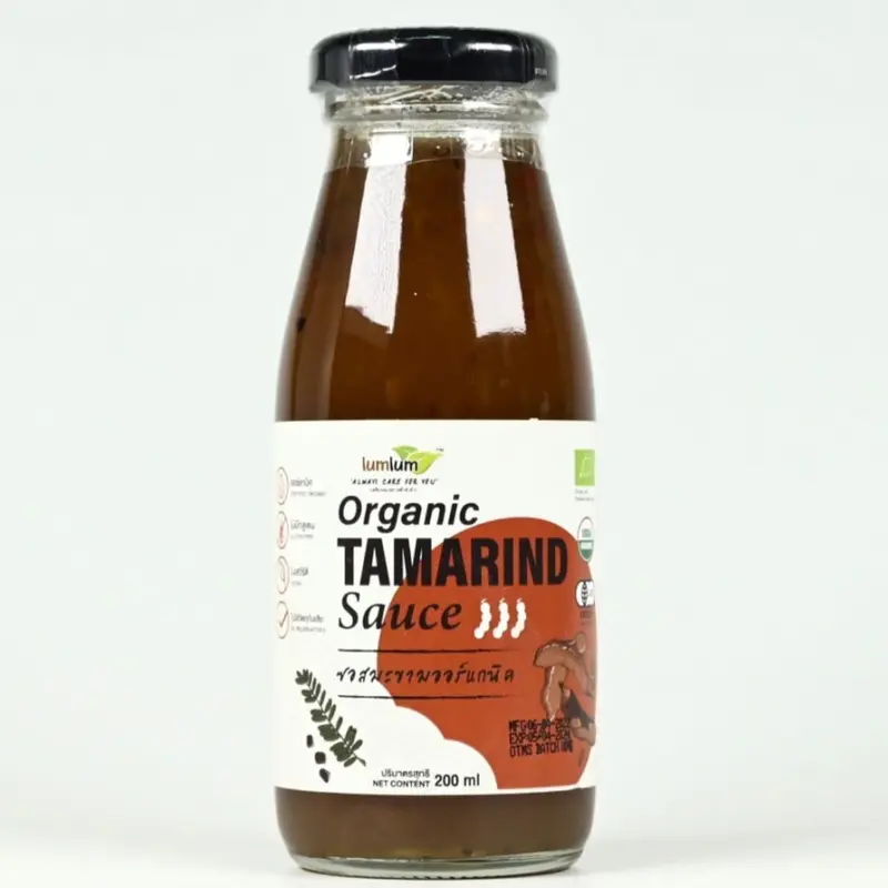 [LumLum] Sốt Teriyaki,  Sốt Me, Tương Ớt, Nước Tương LumLum Hữu Cơ, Chay Mặn 200ML,xuất xứ Thái Lan Nước Sốt Gia Vị,Cay 4