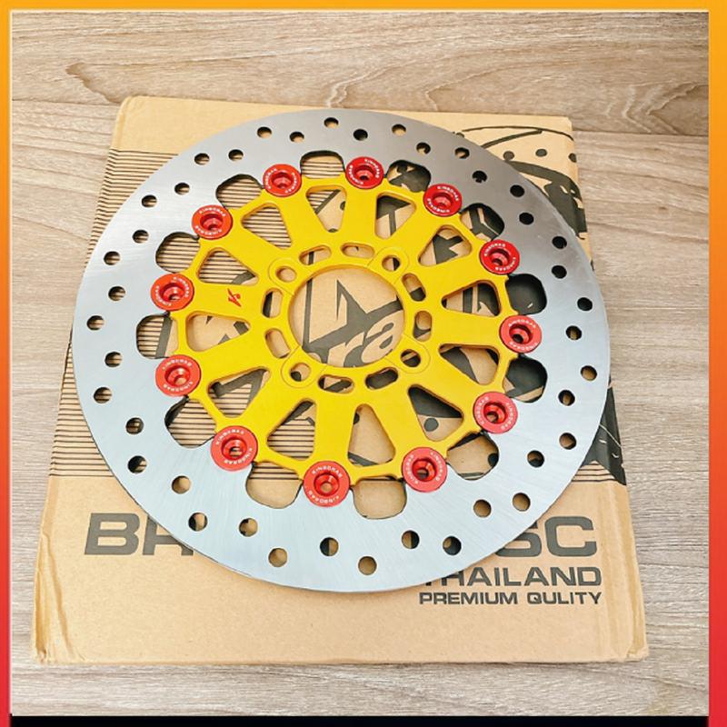 Đĩa thắng trước KingDrag V2 267 Khoen Nhôm Đỏ 12 nút