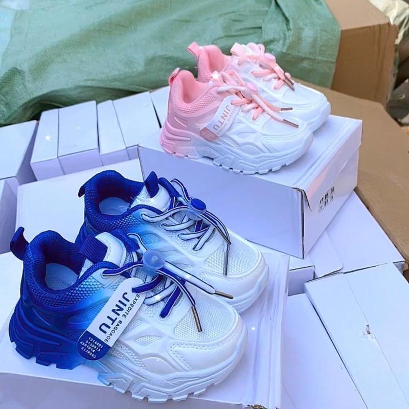 Thể Thao ( Phom Nhỏ) Cá Tính Lưới Thông Thoáng Dành Cho Bé Gái Đế Cao Da Mềm Phù Hợp Mọi Lứa Tuổi 2-15 Tuổi Voi Sandal Cao Su Dép Sandal giày 12 10