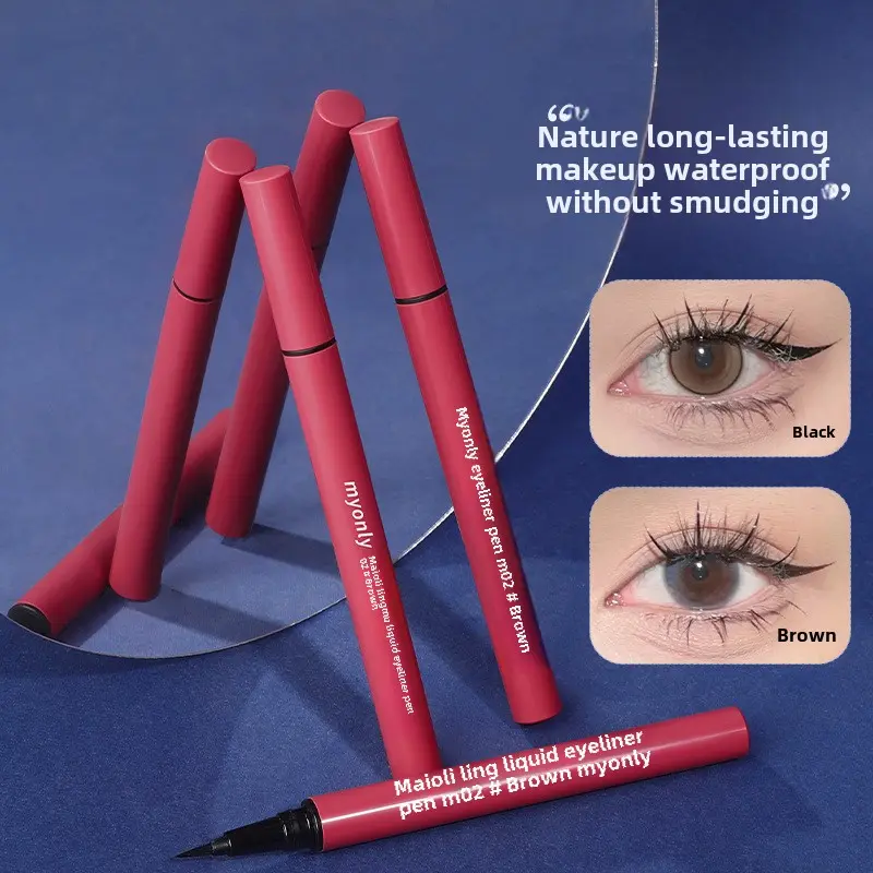 Maioli Ultra-Fine Eyeliner Waterproof Sweat-Proof Not Easy to Smudge Quick-Drying Eyeliner Pen Beauty Makeup Tools