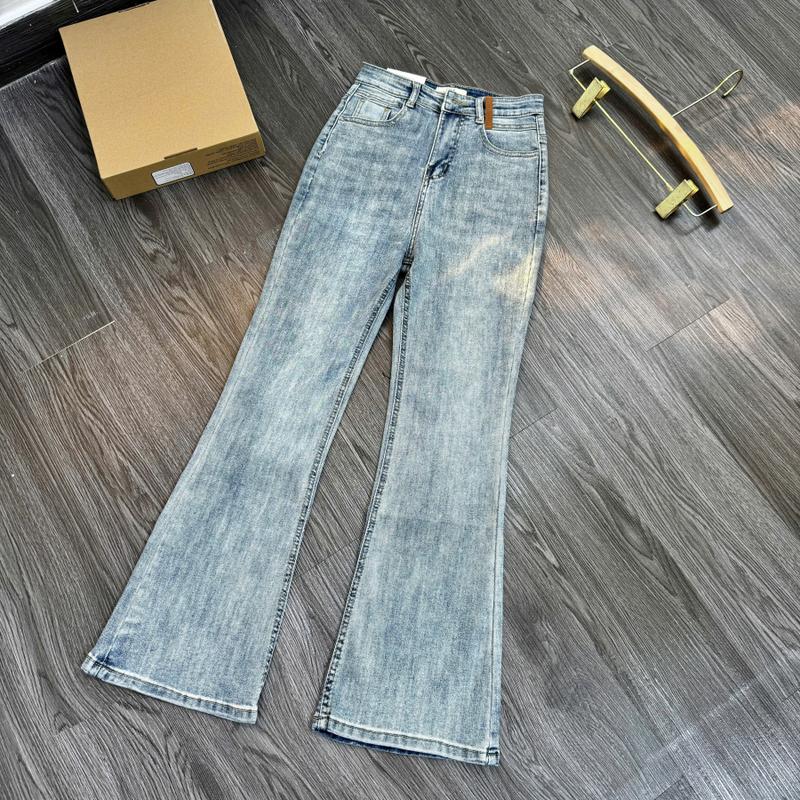 Quần Jean Loe ( MÃ Q-05 ) Chất Jean (Bò), Sẵn 2 Tông Màu xám nhạt ,đen trơn Dài 95cm Đủ Size ( S M L ) Vải Giãn Mềm Mịn (  Nữ Women Pants Kem Voi ) 3