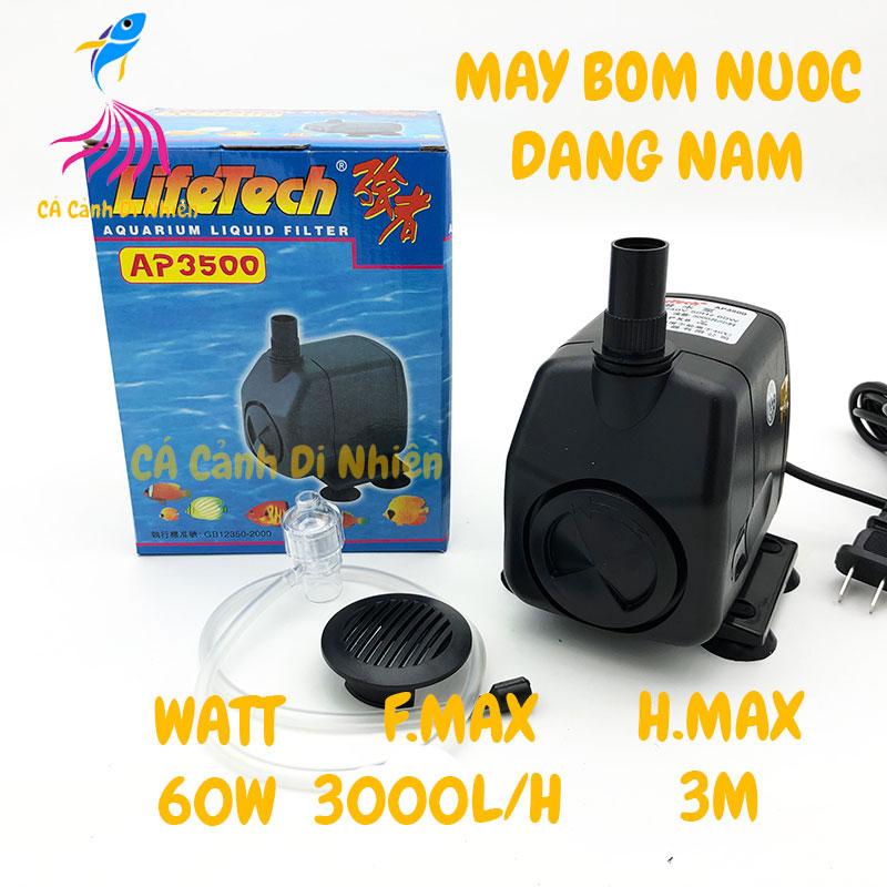 Máy bơm nước hồ cá dạng nằm Lifetech AP 3500 ap3500 TEM VÀNG