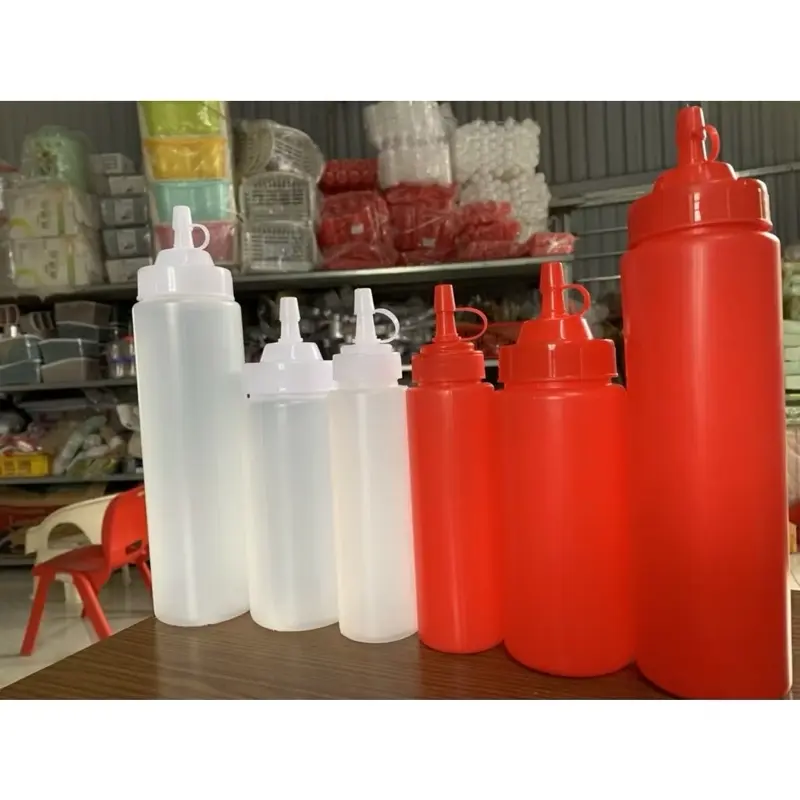 ￼Lọ tương ớt  Việt Nhật Lọ tương ớt 200ml, 300ml, 500ml  Chai đựng tương ớt, tương cà, nước sốt nhựa dẻo cao cấp 4