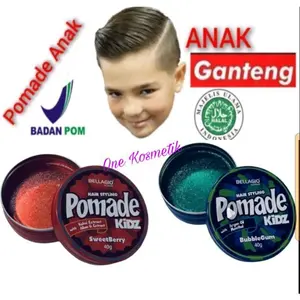 Bellagio Pomade Hair Styling Kidz 40 Gram  Belagio Kids Anak Anak  Minyak Rambut Anak Anak Water Based Bukan Master Kids Argan Hitam Extract Mousse Melembutkan