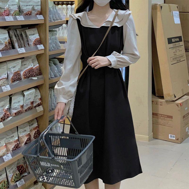 Product Introduction of Autumn Dress Women's New Style Women's Long Dress Small French Doll Neck Long Sleeve Skirt Small Design 14