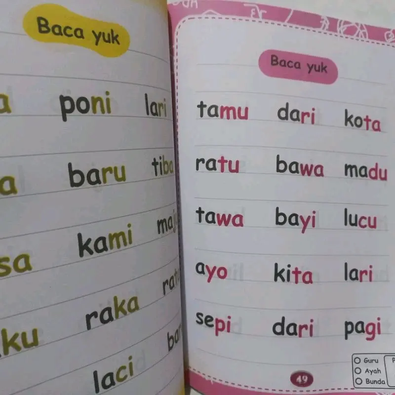 Suplemen Belajar Mandiri - 60 Jam Pintar Baca Tanpa Dieja - 10 Menit Setiap Belajar 3