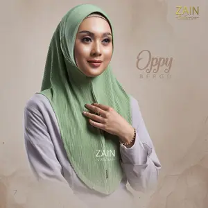 Jilbab Instan Bergo Oppy Plisket Jersey Ori Zain Collection