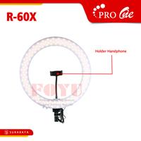 Gambar LED Bi-Color 19 Inch Ring Light Pro One R-60X dan Light Stand GL-200 Lampu Putih Handphone Kuning Tripod Holder Ringlight - R-60X + GL-200 dari Foyu Photo Kota Makassar 3 Tokopedia