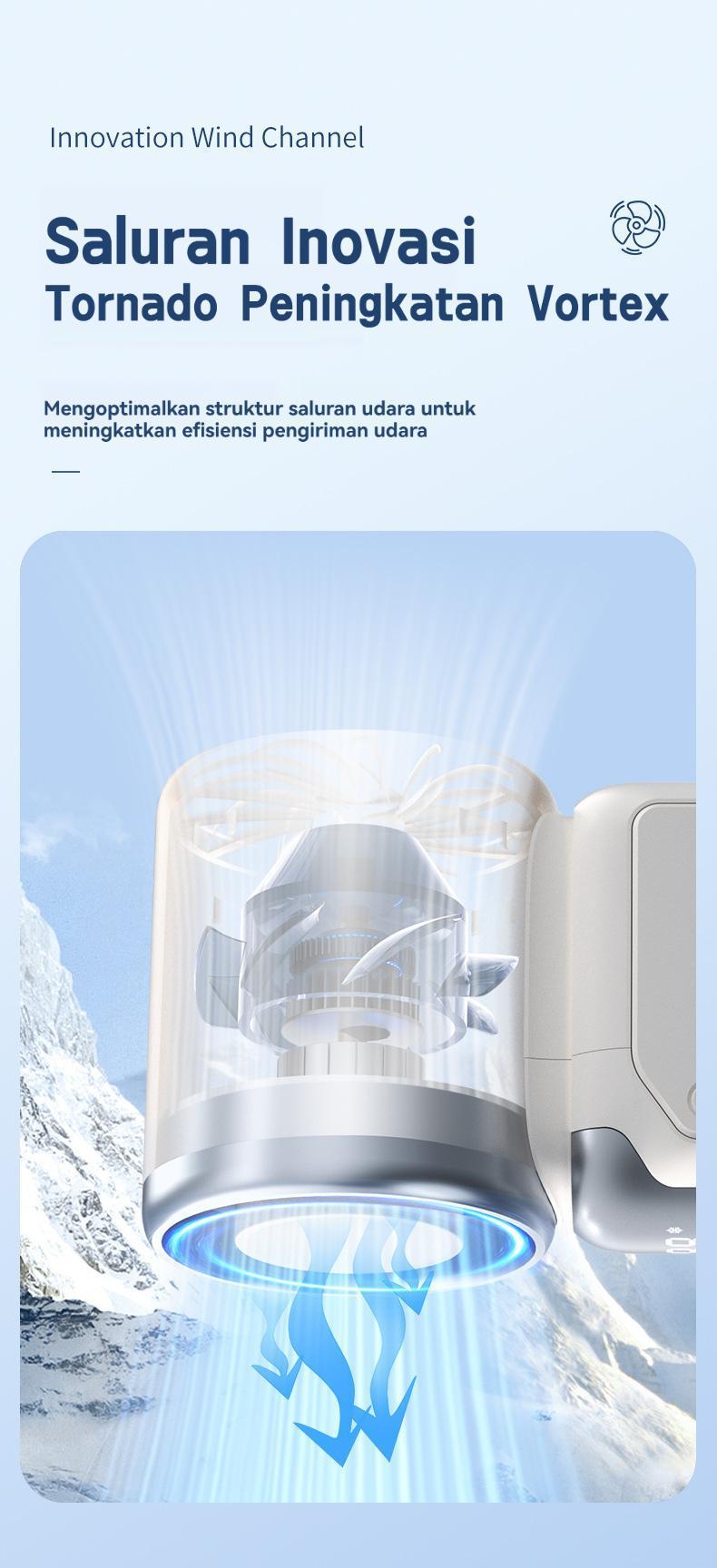 Yincoree kecepatan tinggi mini genggam kipas JF157 portabel mini kipas 20000 rpm 199 kecepatan angin