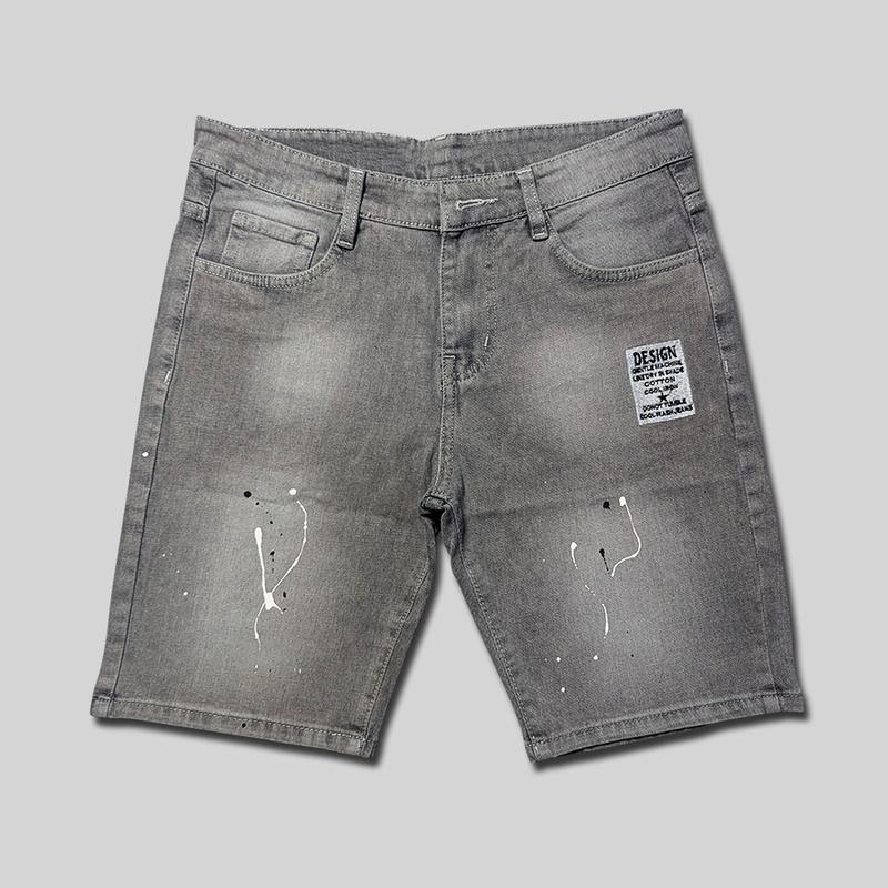 Combo Quần Short Jean Nam  Xám Khói Cào Xước Phong Cách Menswear Pants Có Túi - Chất liệu cao cấp 5
