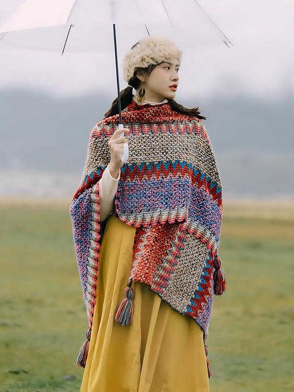 Khăn Choàng Len Đan Thổ Cẩm Mùa đông- Khăn Quàng Cổ Len