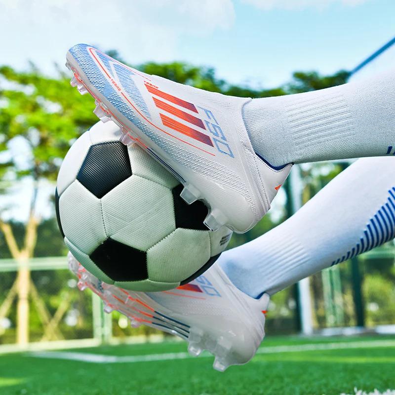 Product Introduction of No.8527 Without-Lace Mens Soccer Shoes SLIP-ON Non-Slip Turf Soccer Cleats for Kids TF/FG Training Football Boots Chuteira Campo 10